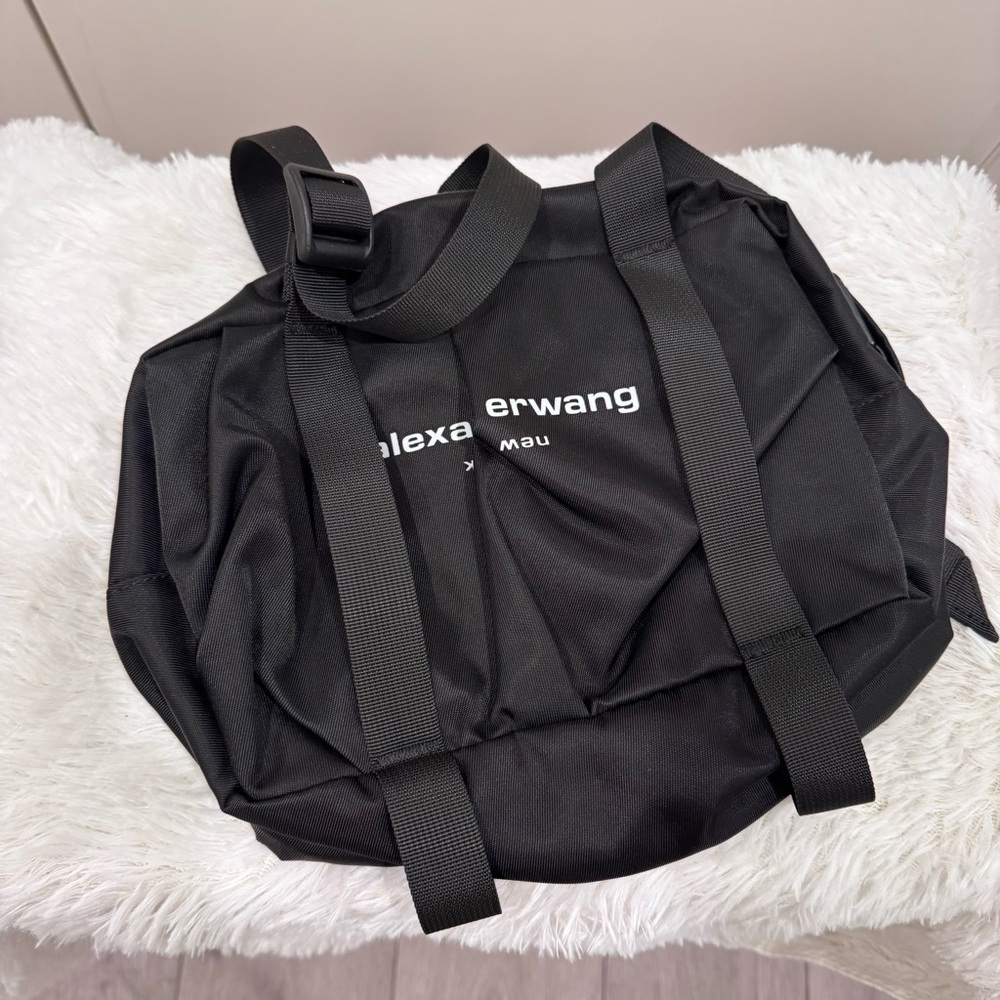 Alexander Wang Black camera bag with Synthetic Fabric and Dual Straps